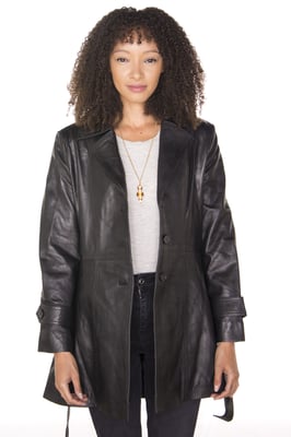 Dames 3/4 lengte trenchcoat-Ranchi