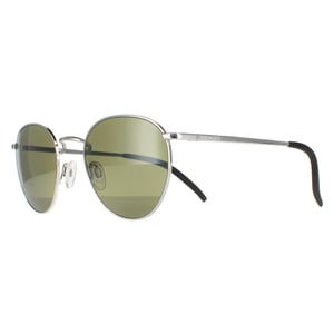 Serengeti ronde unisex glanzend zilver mineraal gepolariseerd 555 nm hamel
