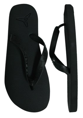 Slydes Angra Mens Black Flip-Flops