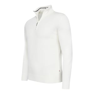 Cappuccino Italia Tröja Bergamo Zip Pullover Vit
