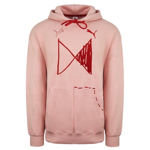Puma x Michael Lau Långärmad herrtröja med rosa grafik 530349 85