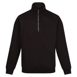 Regatta Heren Pro Quarter Zip Sweatshirt (Zwart)