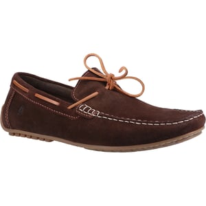 Hush Puppies Reuben Suede Men's Brown Boat Shoes