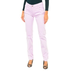 Long stretch fabric pants 3Y5J18-5NXXZ woman