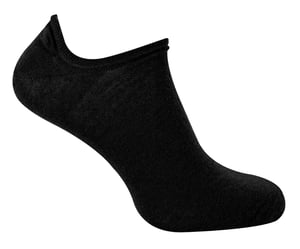 Mens Merino Wool Low Cut Socks | Steven | No Show Warm Footsies Socks - Black
