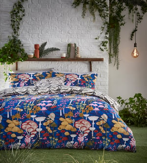 furn. Amanita Abstract Mushroom Duvet Cover Set