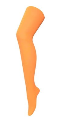 Dames 40 denier nieuwigheid kleurrijke neon panty's - Neon Oranje