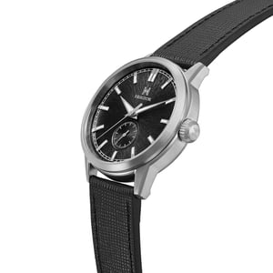 Heritor Automatic Argento leren band horloge