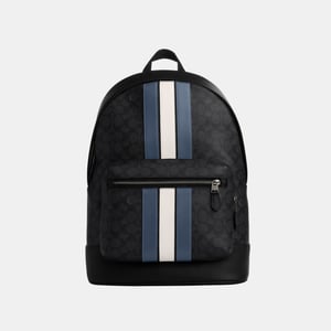 West Backpack in Signature Varsity Stripe