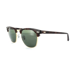 Ray-Ban Sunglasses Clubmaster 3016 990/58 Red Havana Green Polarized Large