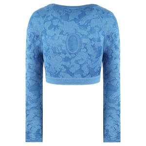 Gymshark Adapt Dames Camo Blauw Gewaad Top