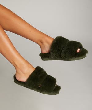 Hunkemöller Fake Fur Slippers