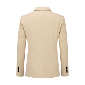 Kostymkavaj för män Slim Fit Coat Business Daily Blazer Beige