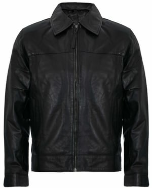 Classic 70s Leather Harrington Jacket