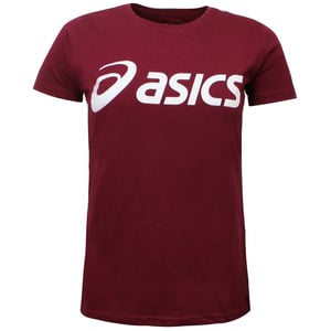 Asics Logo T-shirt för damer i vinrött