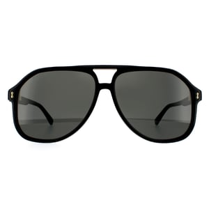 Gucci Aviator Mens Black Grey Sunglasses