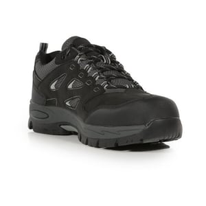 Regatta Mens Mudstone Nubuck Safety Trainers (svart/granit)