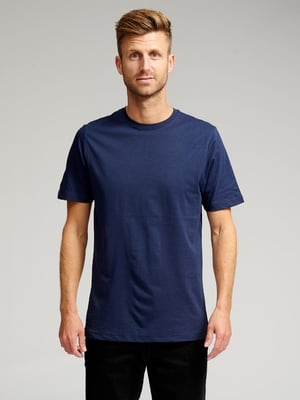 Biologisch Basic T-Shirt - Marineblauw