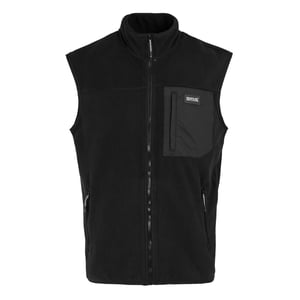 Regatta Frankie Fleece Gilet för herrar (Svart)