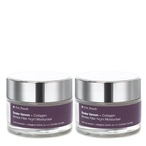 2 x Snake Venom + Collagen Wrinkle Filler Night Moisturiser 50ml