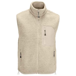 SOLS Fury Sherpa Body Warmer voor volwassenen (Schaar beige/beige)