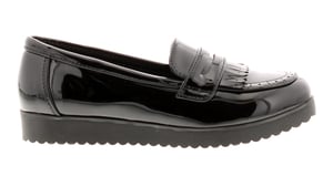 Miss Riot Girls School Shoes Abbie Slip On black