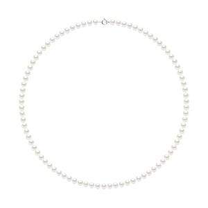 Ketting van Echte Gekweekte Zoetwaterparels Semi Rond 5-6 mm