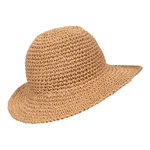 Mountain Warehouse Dames/Dames rieten opvouwbare zonnehoed (Donker Beige)