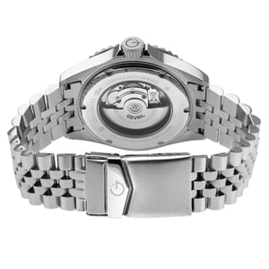 Gevril Men's Chamber 42601 Swiss Automatic Sellita SW200 Blue Dial Date Stainless Steel Watch
