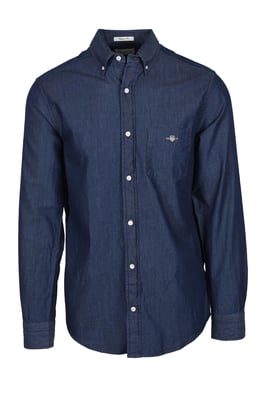Gant Long Sleeved Shirt Dark Indigo