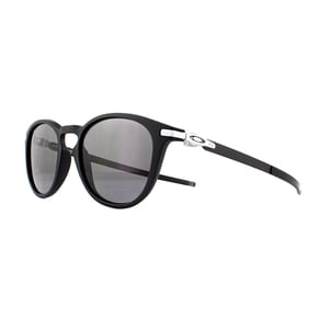 Oakley Round Mens Satin Black Prizm grijze zonnebril