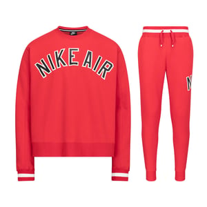 Nike Air Crew Neck Tracksuit in Red