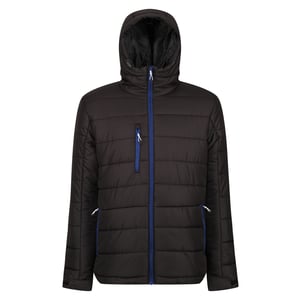 Regatta Mens Navigate Thermal Padded Jacket (Black/New Royal)