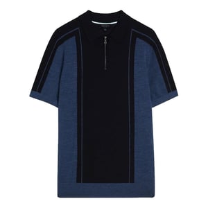 Ted Baker Jesty Heren Navy Wollen Poloshirt