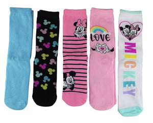 5 Paar Minnie Mouse Sokken voor Vrouwen | Schattige Noviteit Disney Mickey Mouse Sokken | Ideale Kerstcadeaus - Minnie&Mickey
