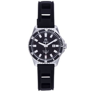 Shield Reef Band horloge met datum - zwart