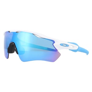 Oakley Sport Heren gepolijste witte prizm saffier zonnebril