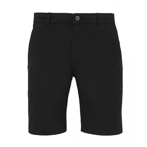 Asquith & Fox Mens Casual Chino Shorts (Black)