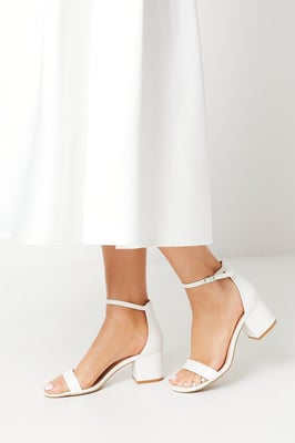 Thelma Ankle Strap Medium Block Heeled Sandals