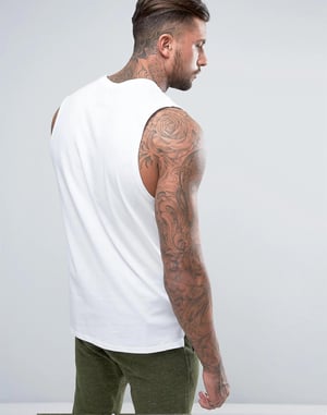 Nike Mens Retro Logo Vest In White