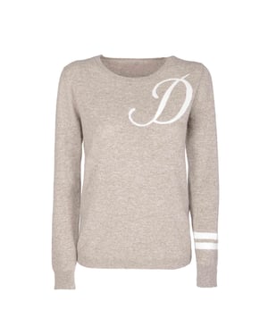 Crown Of Edinburgh Cashmere Crew Neck Sweater Stockbridge Camel D