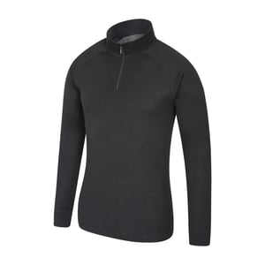 Mountain Warehouse Heren Talus Base Layer Top (Set van 2) (Zwart)