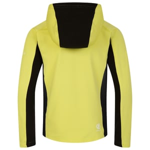 Dare 2B Childrens/Kids Thriving Core Stretch Hooded Midlayer (Black/Yellow Plum)