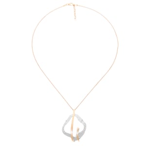 Orphelia 'Lamara' Dames 925 Sterling Zilveren Ketting met Hanger - Zilver/Rosé ZH-7207