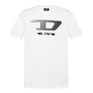 Diesel T-Just-Y4 D Logo White T-Shirt