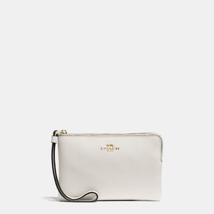 Crossgrain Leather Corner Zip Bag