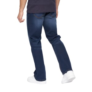 Crosshatch Mens Winsbury Bootcut Jeans (Dark Wash)