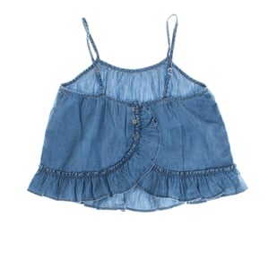 Sleeveless denim blouse 664737 girls