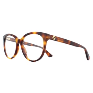 Gucci Round Light Havana Womens  Glasses Frames