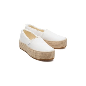 TOMS Valencia 100% Bomull Vita Espadrilles för kvinnor
